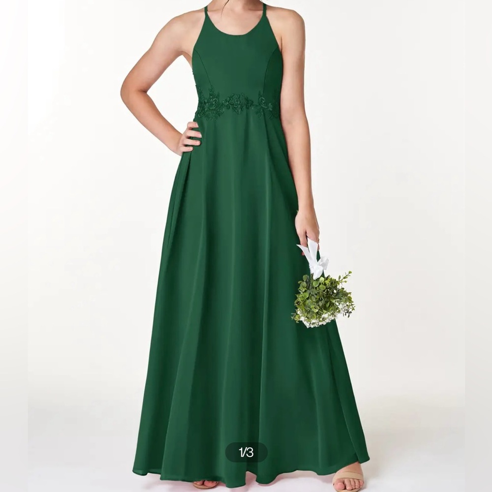Azazie Rossi Dark Green Bridesmaid Dress